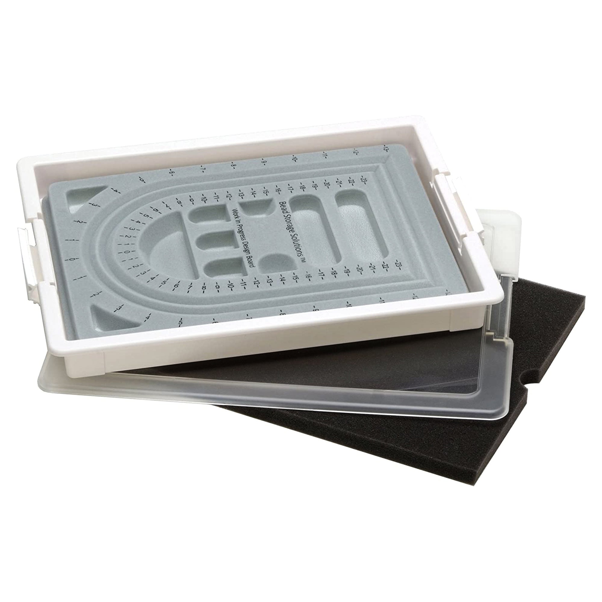 Bead Storage Solutions 4 Pc Work in Progress Bead Storage Tray, White (Open Box) - VMInnovations