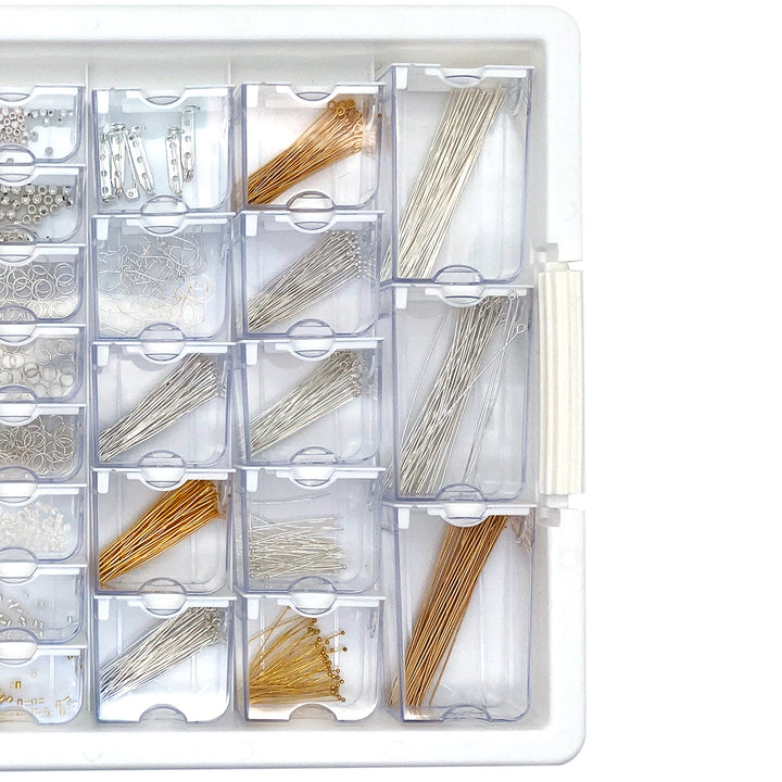 Bead Storage Solutions Elizabeth Ward 1,111pc Assorted Jewelry Tray (Open Box) - VMInnovations