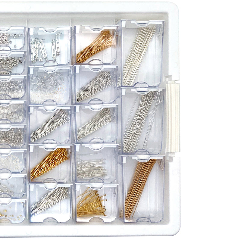 Bead Storage Solutions Elizabeth Ward 1,111pc Assorted Jewelry Findings Tray