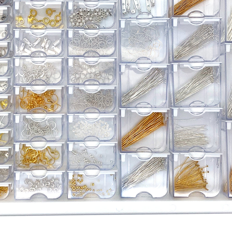 Bead Storage Solutions Elizabeth Ward 1,111pc Assorted Jewelry Tray (Open Box)
