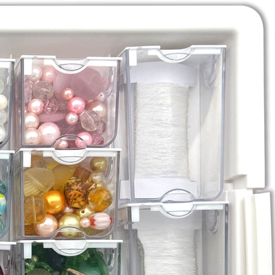 Bead Storage Elizabeth Ward Assorted Glass and Polymer Clay Bead Tray(For Parts) - VMInnovations