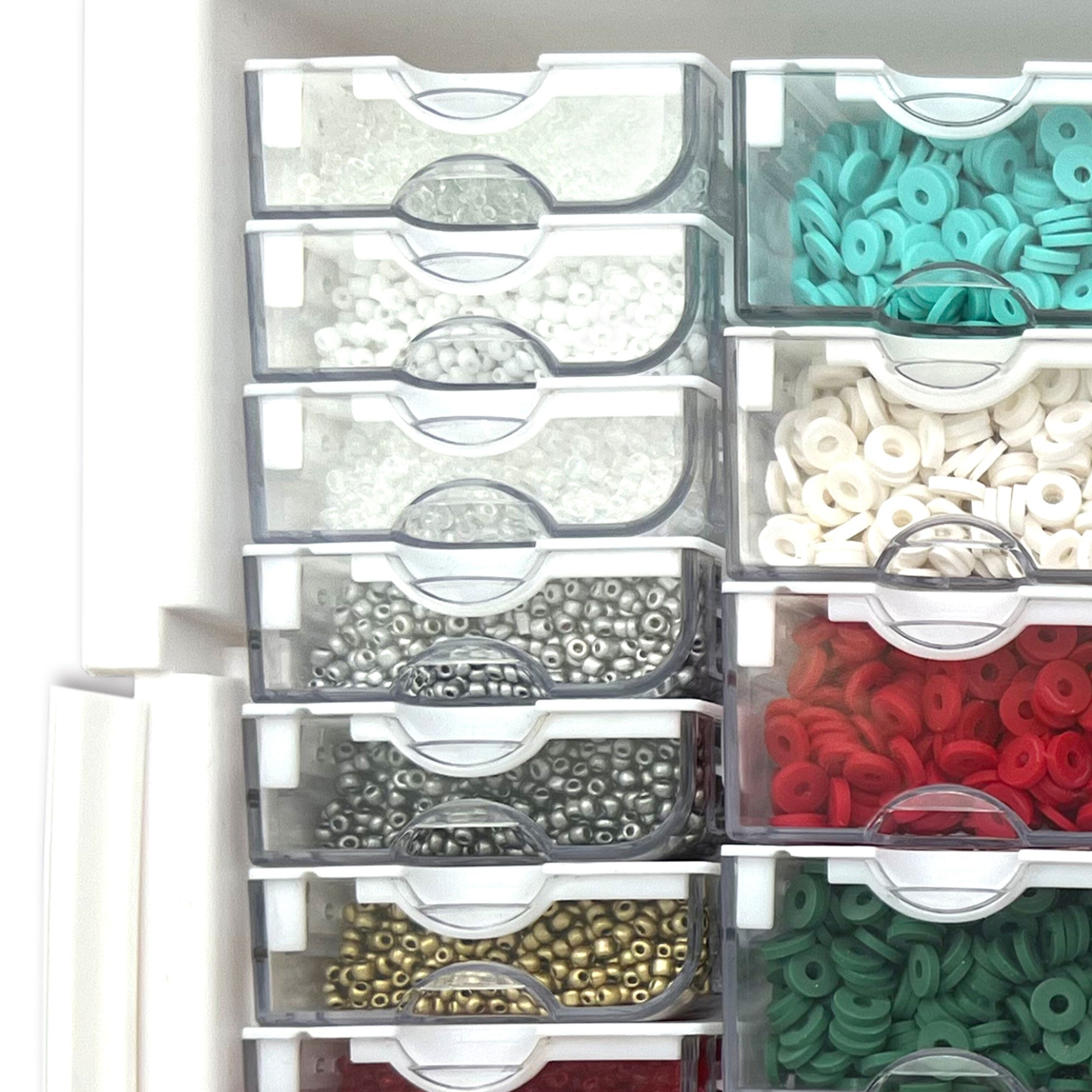 Bead Storage Elizabeth Ward Assorted Glass and Polymer Clay Bead Tray(For Parts) - VMInnovations