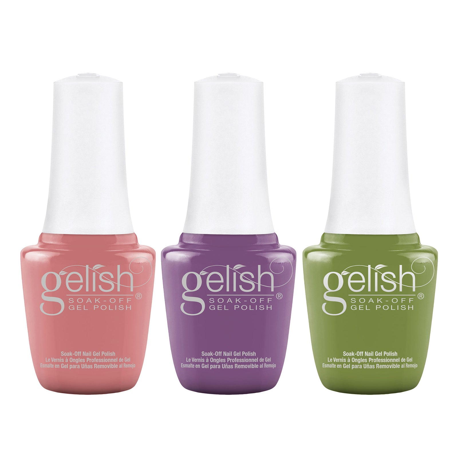 Gelish Mini Spring 2023 Pure Beauty Soak Off Gel Nail Polish Manicure Set 3 Pack - VMInnovations
