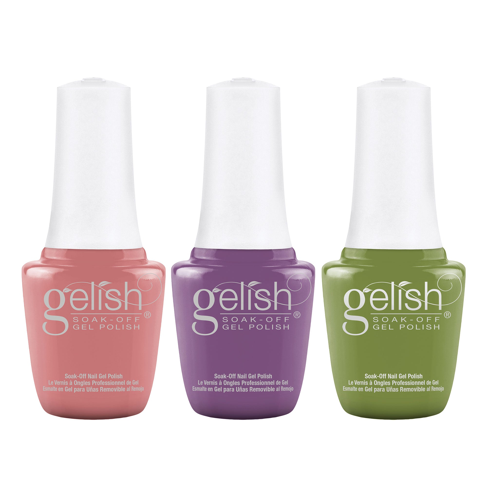 Gelish Mini Spring 2023 Pure Beauty Soak Off Gel Nail Polish Manicure Set 3 Pack - VMInnovations