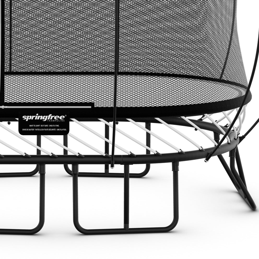 Springfree 6' x 9' Oval Outdoor Backyard Trampoline with FlexiNet and Soft Edge