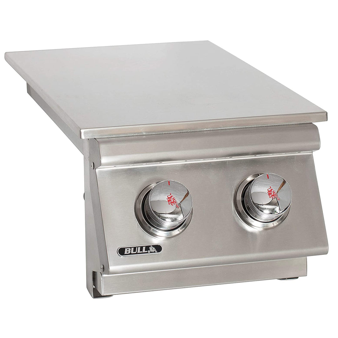 Bull 22,000 BTUs Slide In Stainless Steel Double Side Burner (Open Box) - VMInnovations