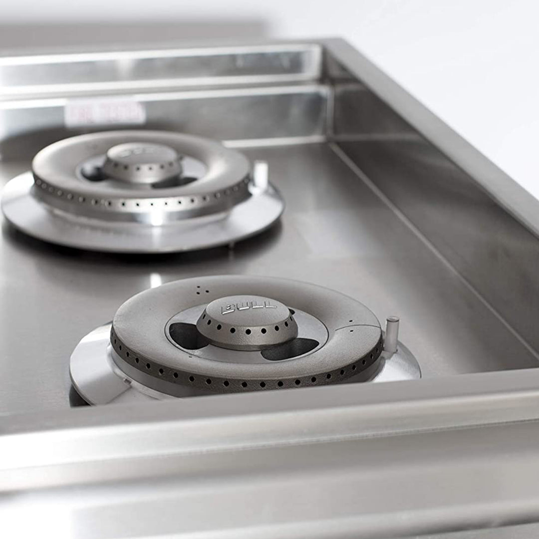Bull 22,000 BTUs Slide In Stainless Steel Double Side Burner (Open Box) - VMInnovations