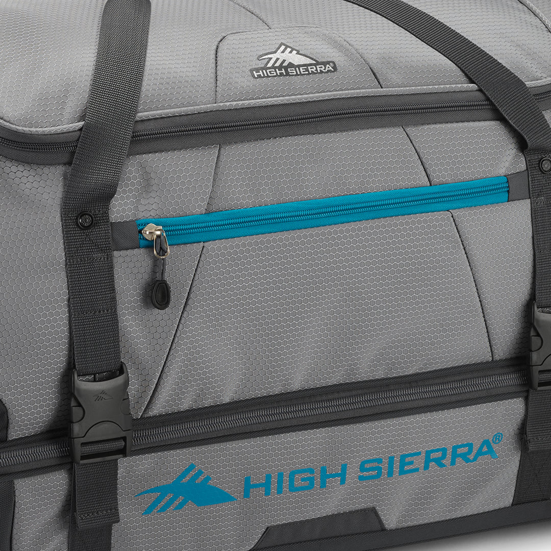 High Sierra Fairlead 34 Inch Drop Bottom Wheeled Duffel Bag Luggage (Open Box)