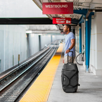 High Sierra Fairlead 28" Drop Bottom Wheeled Duffel Bag Traveling Luggage (Used) - VMInnovations