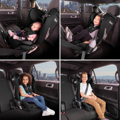 Diono Radian 3RXT Slim Fit 3 Across All-In-One Convertible Car Seat, Gray Oyster - VMInnovations