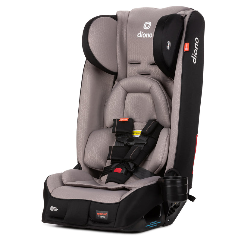 Diono Radian Slim Fit 3 Across All-In-One Car Seat, Gray Oyster (Open Box)