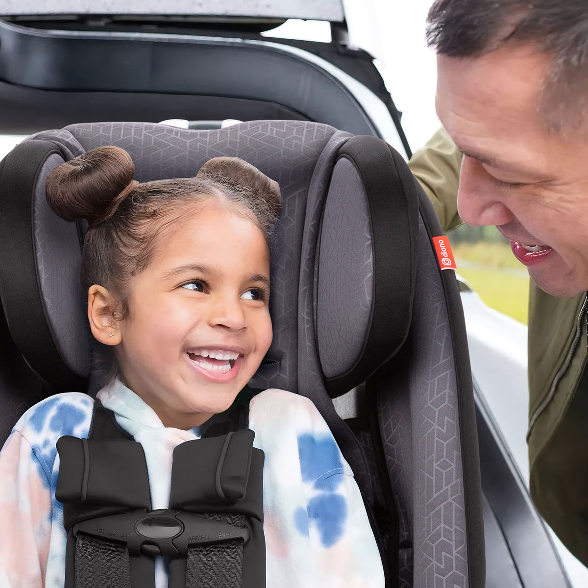 Diono Radian 3RXT Slim Fit 3 Across All-In-One Convertible Car Seat, Gray Stone - VMInnovations