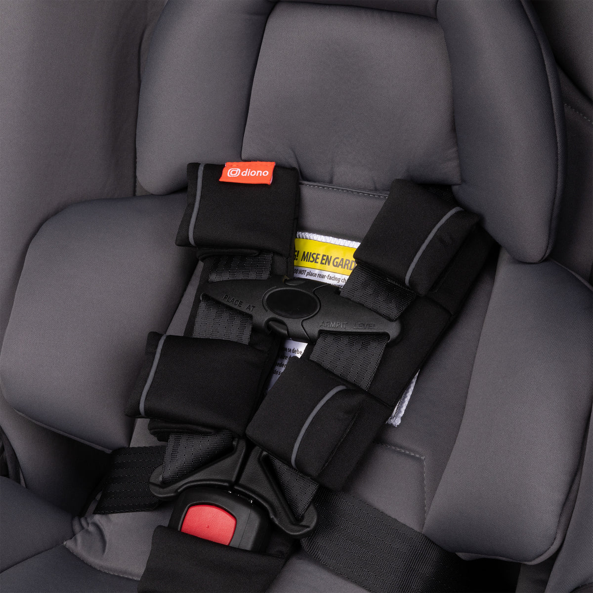 Diono Radian 3RXT Slim Fit 3 Across All-In-One Convertible Car Seat, Gray Pebble - VMInnovations