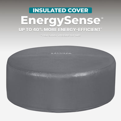 Bestway SaluSpa Fiji AirJet Inflatable Hot Tub w/EnergySense Cover, Grey (Used)