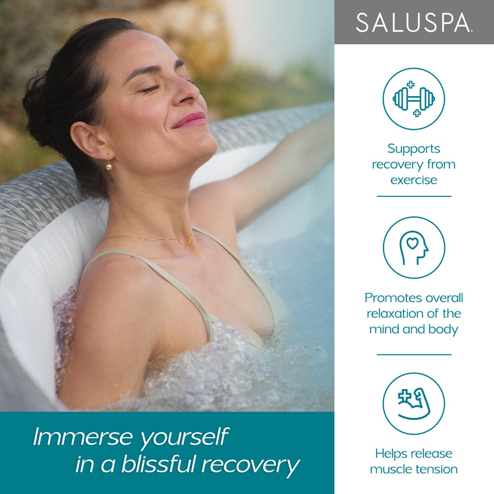 Bestway SaluSpa Honolulu AirJet Hot Tub w/EnergySense Cover, Grey (Open Box)