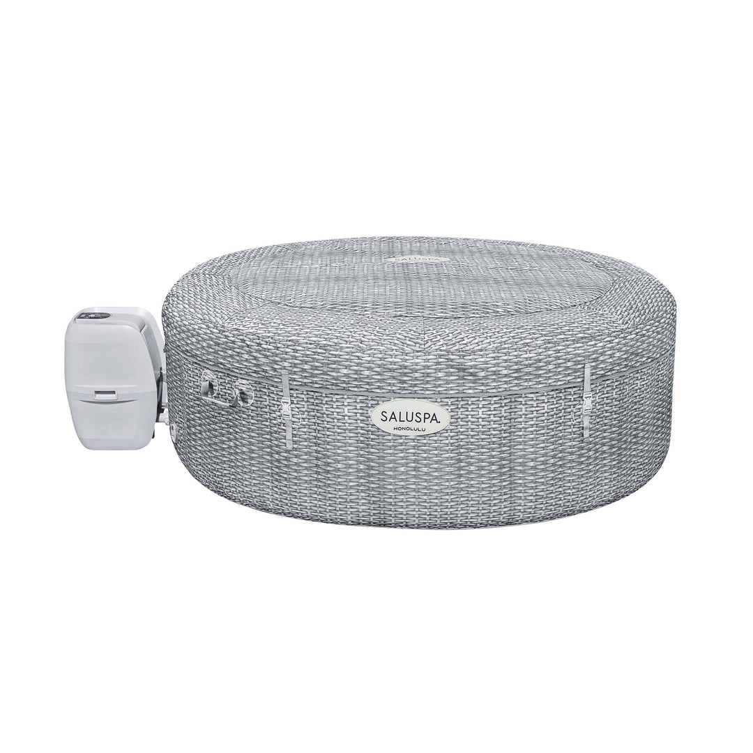 Bestway SaluSpa Honolulu AirJet Hot Tub w/EnergySense Cover, Grey (Open Box)