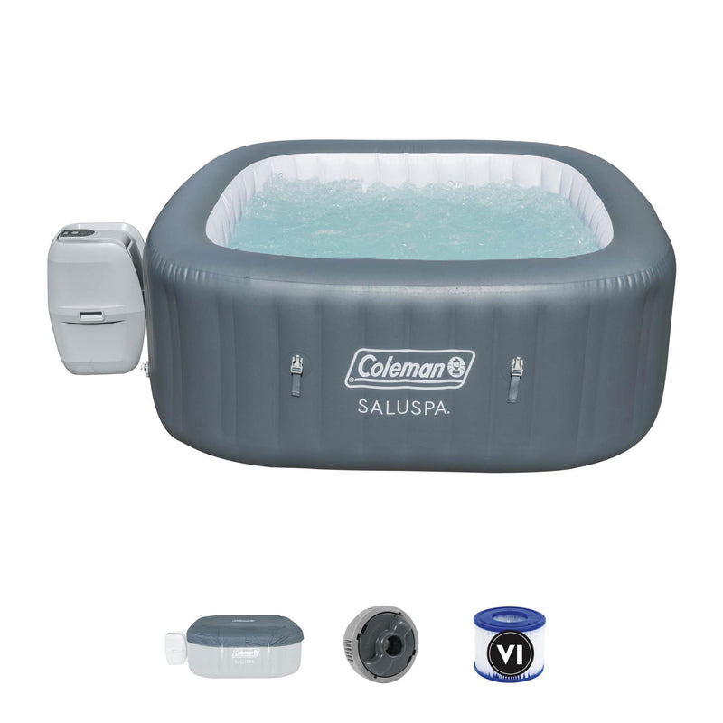 Bestway Coleman Hawaii AirJet Hot Tub with EnergySense Cover, Grey (Used)