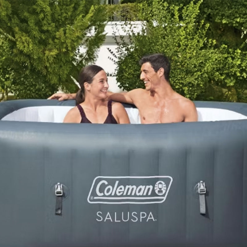 Bestway Coleman Hawaii AirJet Hot Tub w/EnergySense Cover, Grey (For Parts)