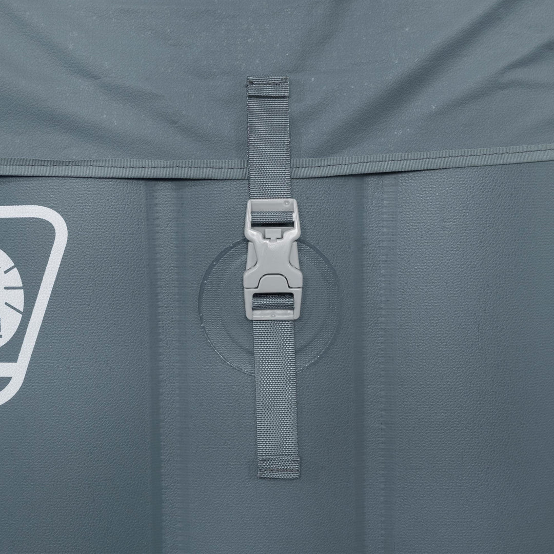 Bestway Coleman Hawaii AirJet Inflatable Hot Tub w/ Energy Cover, Grey(Open Box) - VMInnovations