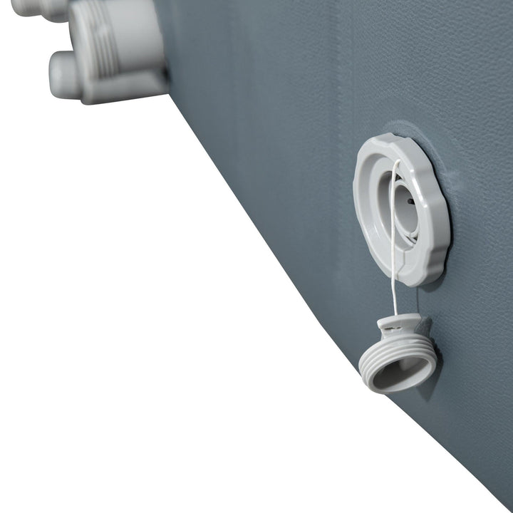 Bestway Coleman Hawaii AirJet Inflatable Hot Tub w/ Energy Cover, Grey(Open Box) - VMInnovations