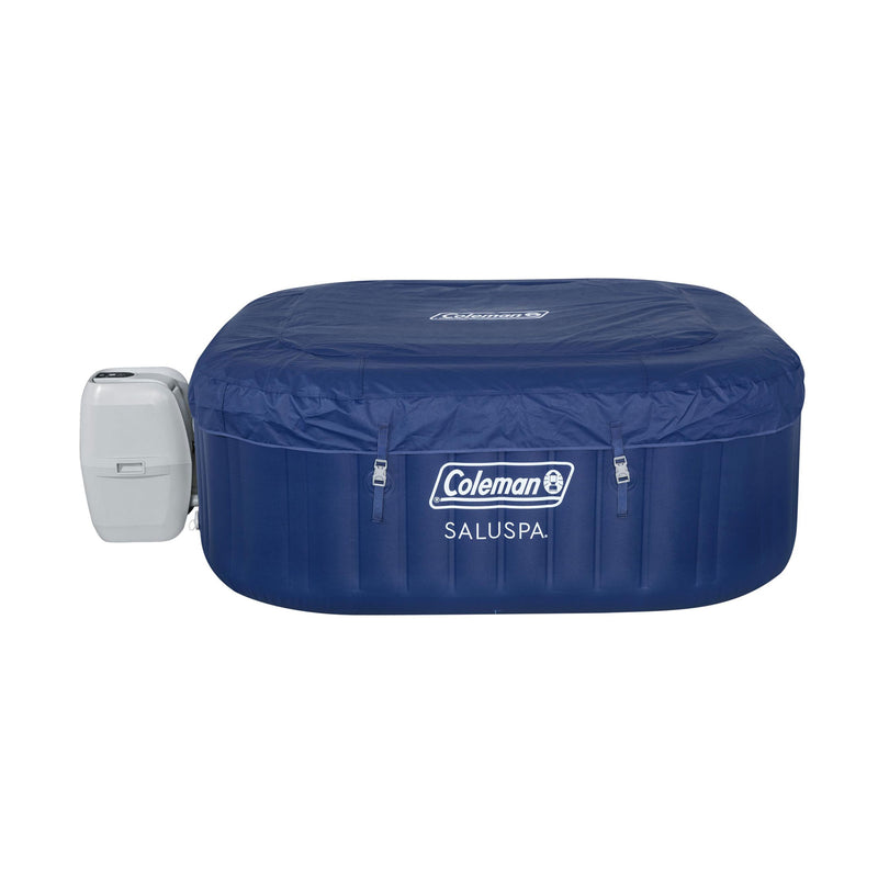 Bestway Coleman Atlantis AirJet Inflatable Hot Tub with EnergySense Cover, Blue