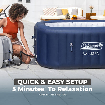 Bestway Coleman Hawaii AirJet Hot Tub w/EnergySense Cover, Blue (Open Box) - VMInnovations
