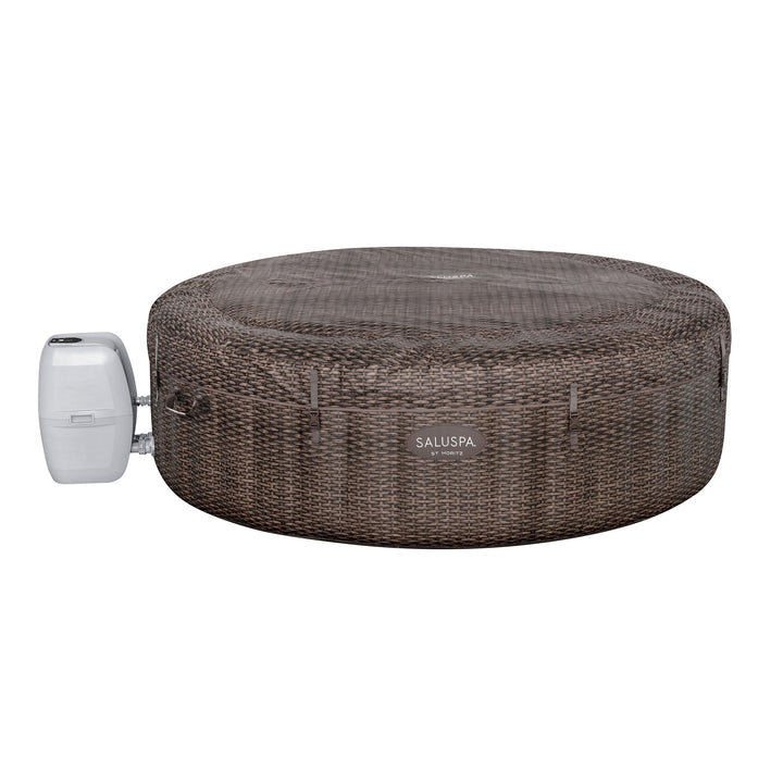 Bestway SaluSpa St Moritz AirJet Hot Tub w/ EnergySense Cover, Brown (For Parts)