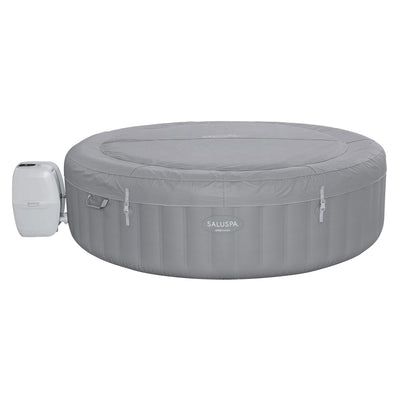 Bestway SaluSpa Grenada AirJet Inflatable Hot Tub with EnergySense Cover, Grey