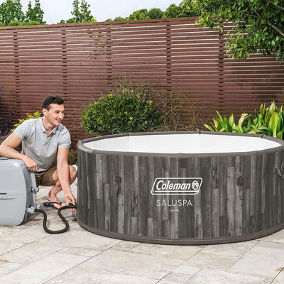 Bestway Coleman Napa AirJet Hot Tub w/EnergySense Cover, Brown (Open Box)