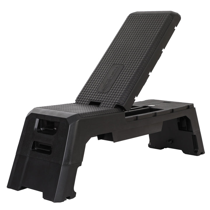 HolaHatha Multifunctional Fitness Aerobic Deck w/Internal Storage(Open Box)