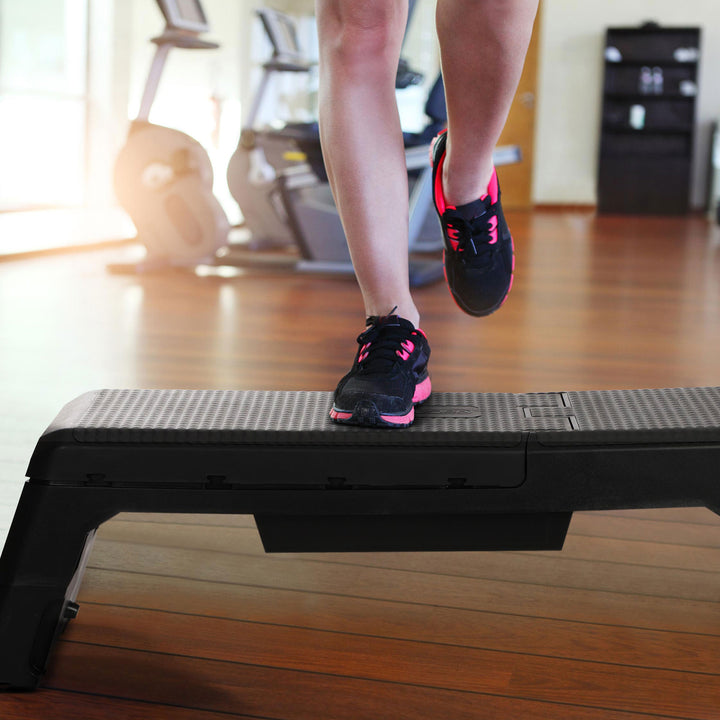 HolaHatha Multifunctional Fitness Aerobic Deck w/Internal Storage(Open Box)