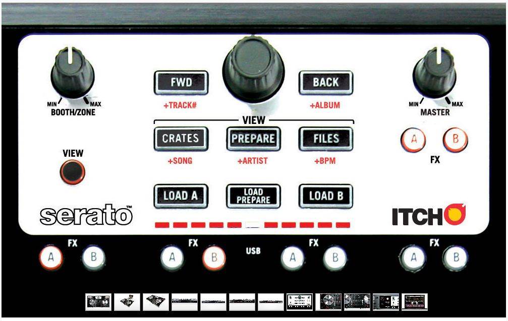 NUMARK NS6 4-Channel Digital DJ Midi Controller & Mixer - (Slight Use)