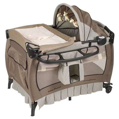 Baby Trend Deluxe Home Nursery Center with Music and Full Bassinet, Havenwood - VMInnovations