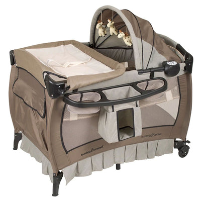 Baby Trend Deluxe Home Nursery Center with Music and Full Bassinet, Havenwood