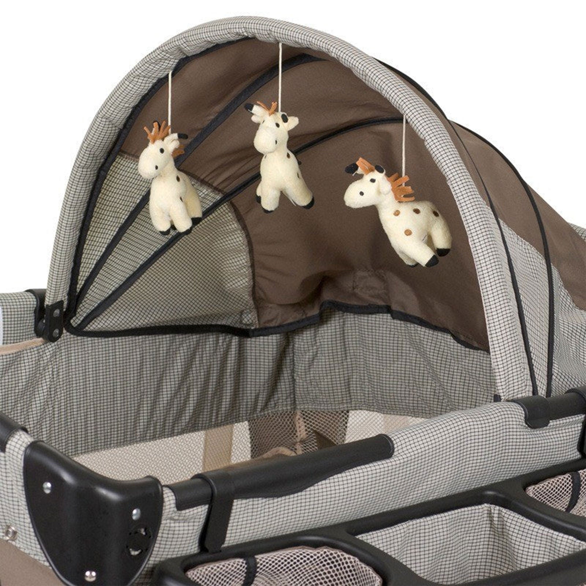 Baby Trend Deluxe Home Nursery Center with Music and Full Bassinet, Havenwood - VMInnovations