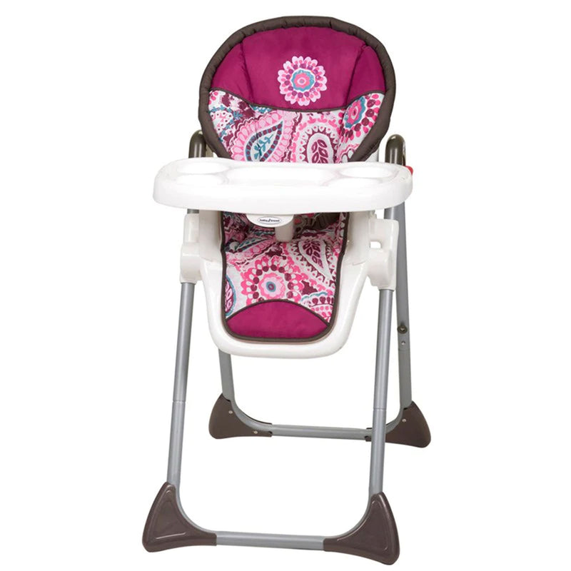 Baby Trend Sit-Right Compact Freestanding Foldable High Chair, Paisley (Used)