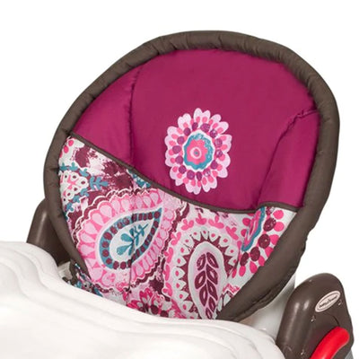 Baby Trend Sit-Right Durable Compact Freestanding Foldable High Chair, Paisley - VMInnovations
