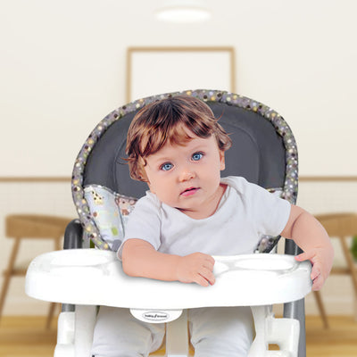 Baby Trend Sit-Right Compact Freestanding Foldable High Chair, Bobble Heads - VMInnovations