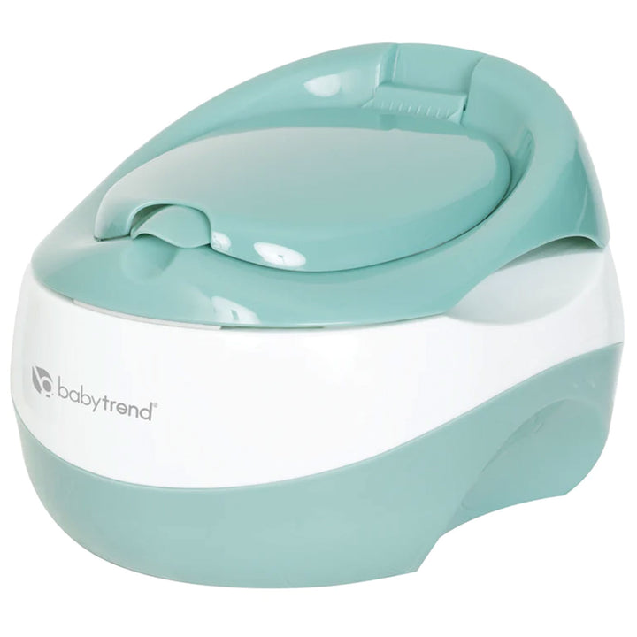 Baby Trend 3-in-1 Portable Cushioned Potty Seat with Lid and Step Stool, Green