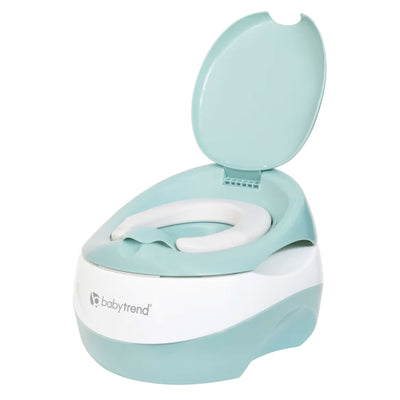 Baby Trend 3-in-1 Portable Potty Seat with Lid and Step Stool, Green (Open Box)