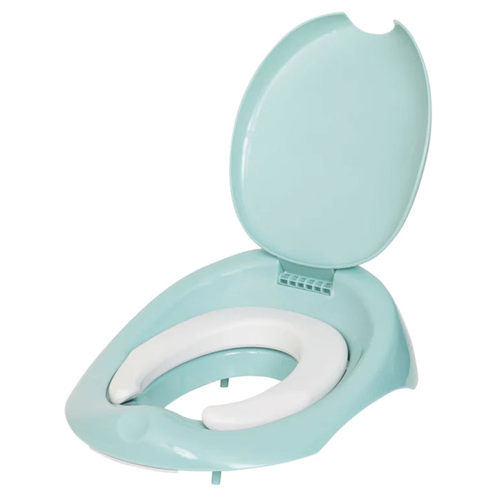 Baby Trend 3-in-1 Portable Cushioned Potty Seat with Lid and Step Stool, Green