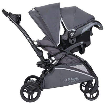 Sit N’ Stand Lightweight 5-in-1 Shopper Plus Stroller, Blue Mist (Used) - VMInnovations