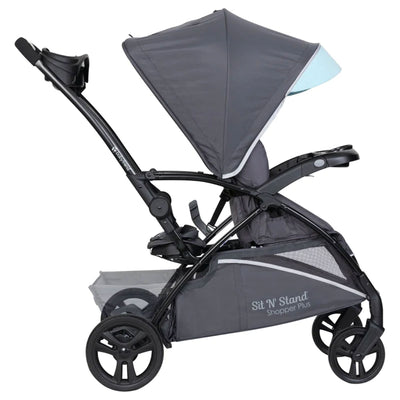 Sit N’ Stand Lightweight 5-in-1 Shopper Plus Stroller, Blue Mist (Used) - VMInnovations