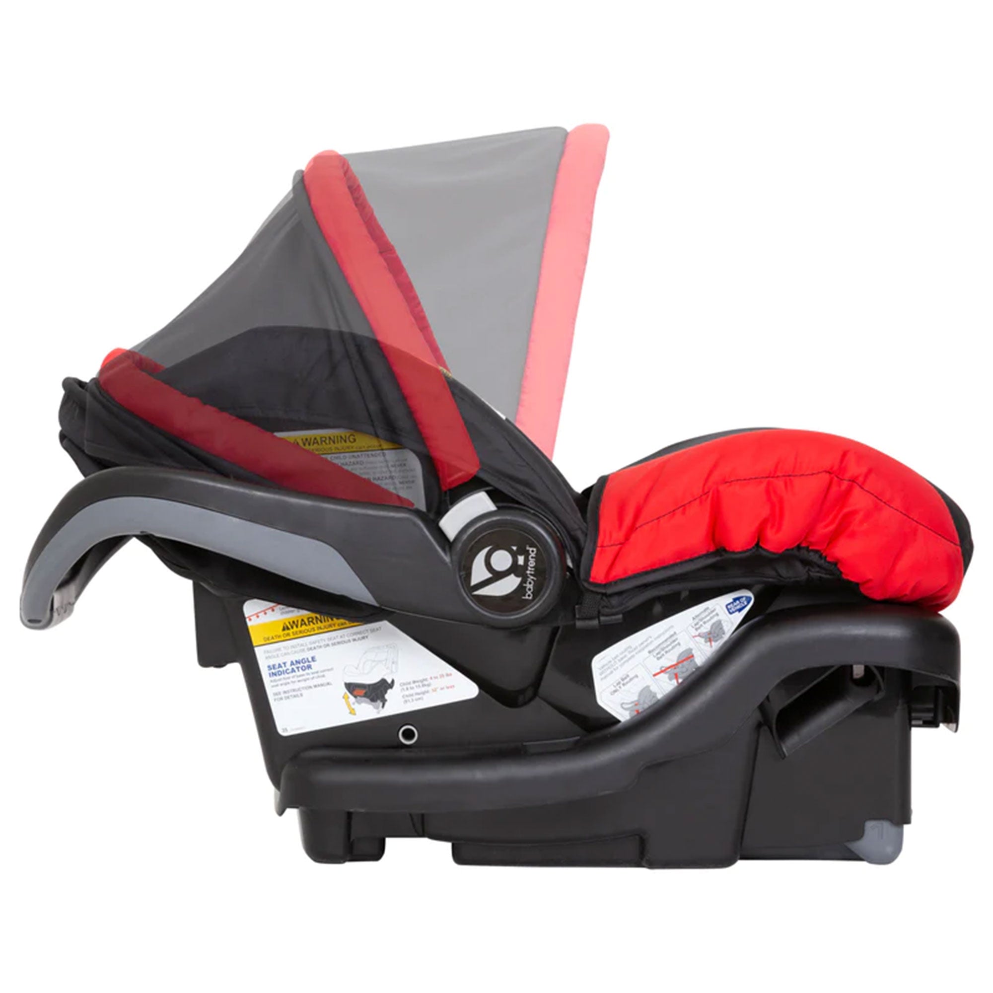 Baby Trend Ally Newborn Baby Infant Car Seat Travel System with Cover, Mars Red - VMInnovations