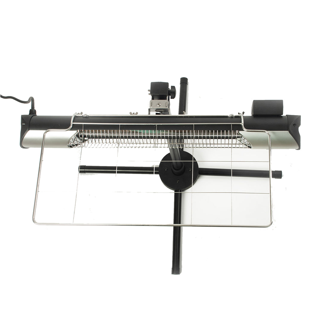 Sengoku HeatMate Weatherproof Patio Heater with Stand & Remote, Silver(Open Box) - VMInnovations