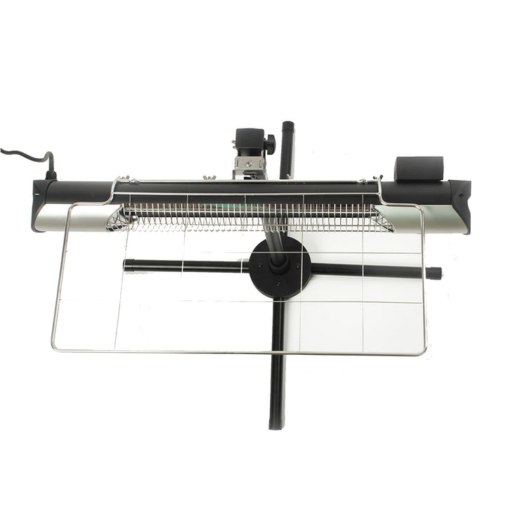 Sengoku HeatMate Weatherproof Patio Heater with Stand & Remote, Silver(Open Box) - VMInnovations