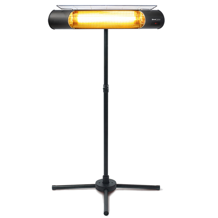 Sengoku Weatherproof Graphite Patio Heater with Stand & Remote, Black(For Parts)