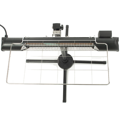 Sengoku Weatherproof Graphite Patio Heater with Stand & Remote, Black(For Parts) - VMInnovations