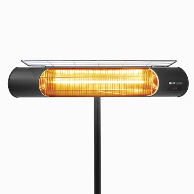 Sengoku Weatherproof Graphite Patio Heater with Stand & Remote, Black(For Parts) - VMInnovations
