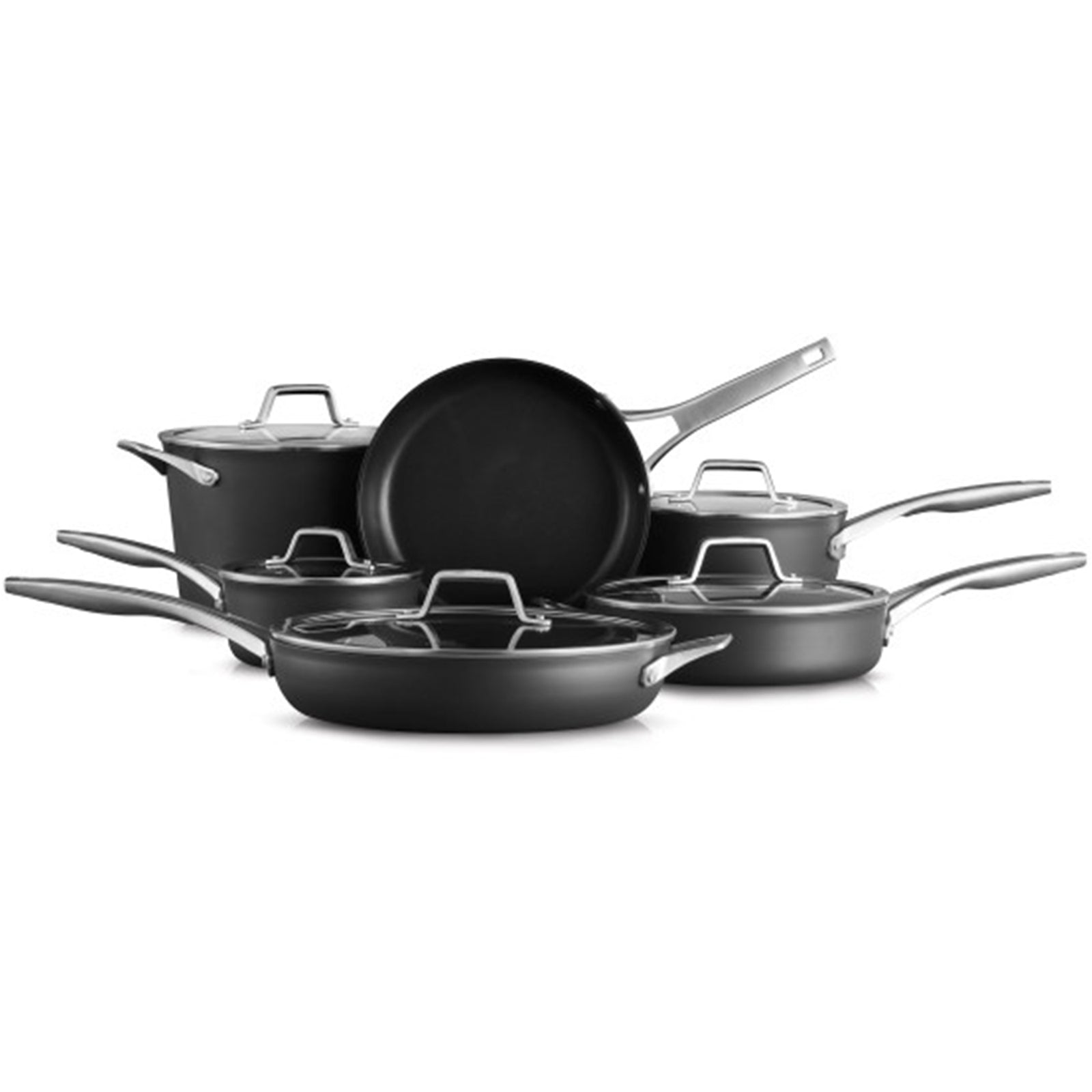 Calphalon Premier 11 Piece Hard Anodized Aluminum Nonstick Pots and Pans Set - VMInnovations